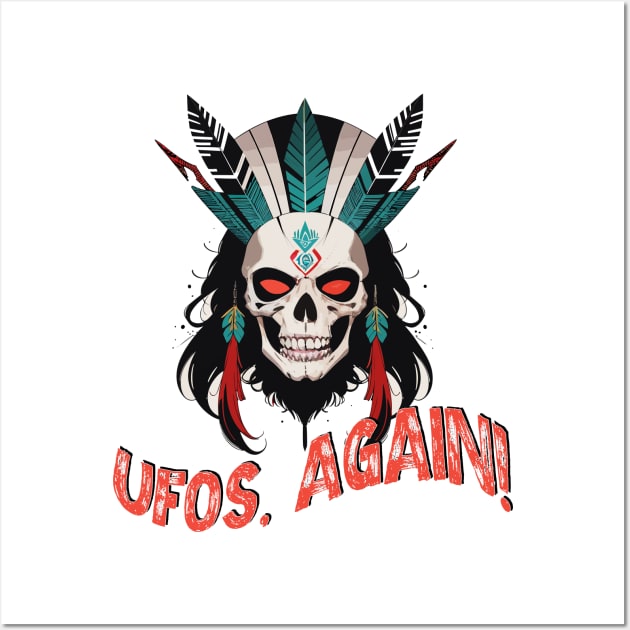 UFOs again design Wall Art by marklink